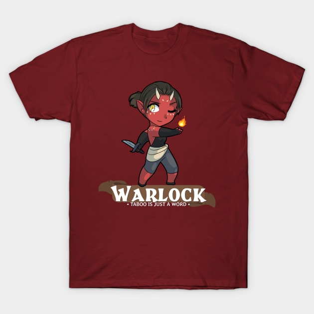 Warlock: Taboo is Just a Word T-Shirt by Fox Lee